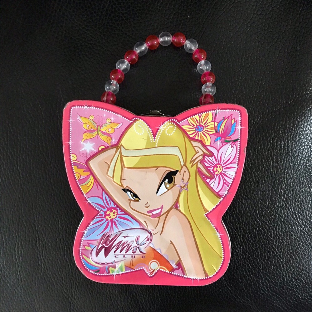 Pink Winx Tin Purse Lunchbox